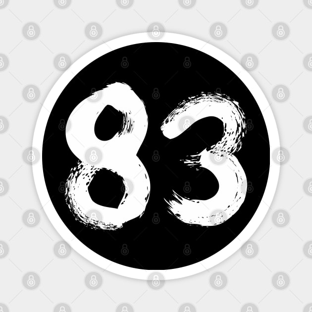 Number 83 Magnet by Erena Samohai